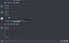 a screenshot of a discord chat with a bot called test bot