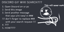 a screenshot of a discord gif wiki search on a computer