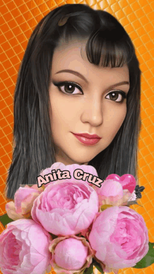 a picture of a woman with the name anita cruz on it