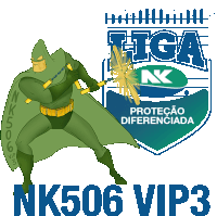 a cartoon of a superhero holding a sword with the words nk506 vip3 underneath