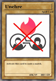 a card that says unehre on it