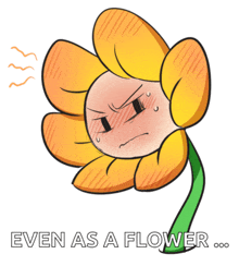 a drawing of a flower with the words even as a flower written below it