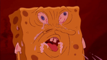 a cartoon of a spongebob squarepants making a funny face