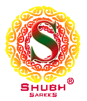 a logo for shubh sarees with a red letter s