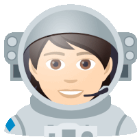 an illustration of an astronaut wearing a helmet