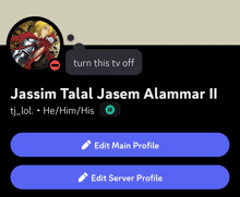 a screenshot of jassim talal jasem alammar ii 's twitter profile