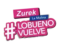 a logo for zurek la molina that says #lobueno vuelve