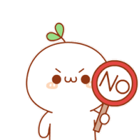 a cartoon drawing of a no sign