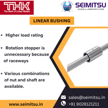 an advertisement for linear bushing by seimitsu