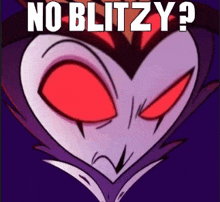 a picture of a cartoon character with the words " no blitzy " on it