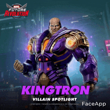 kingtron is a villain spotlight in a video game called marvel future revolution