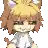 a pixel art drawing of a girl with a cat 's ears and tail .