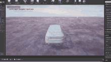 a computer screen shows a model of a car with a red warning message