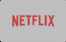 a netflix logo is shown on a gray background