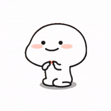 a cartoon character is holding a pink heart in its hands .