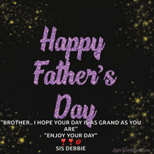 a happy father 's day greeting card for a brother