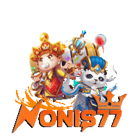 a logo for nonist77 shows a panda and a cartoon character