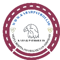 a logo for kabar patrol id shows an eagle in a circle