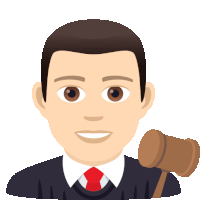 a man in a suit and tie is holding a gavel