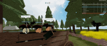 a screenshot of a video game shows a few soldiers behind a wooden fence