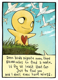 some birds migrate more than 50,000 miles to find a mate .