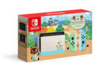 a nintendo switch with animal crossing new horizons on it .