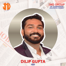 a picture of a man with the name dilip gupta