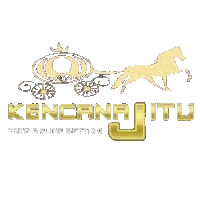 a logo for kencana itu shows a horse pulling a pumpkin carriage