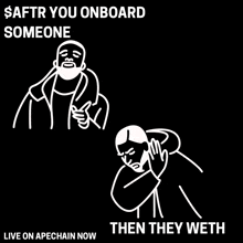 a drawing of a man with a beard and the words " saftr you onboard someone "