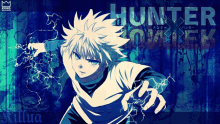 a poster for hunter x hunter shows killua