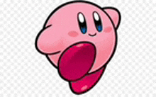 kirby is a pink cartoon character from the video game nintendo wii .