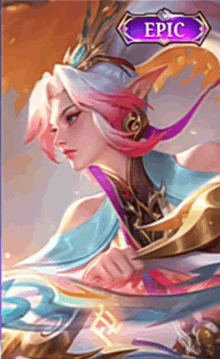 a girl with pink hair and a crown on her head is in a video game .