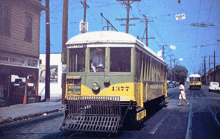 a trolley with the number 1337 on it