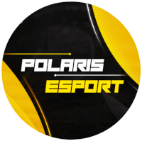 a logo for polaris esport with a black background