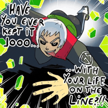 a cartoon says have you ever kept it jooo