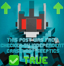 a poster that says ' this post was fact checked by independent crash loop skeptics '