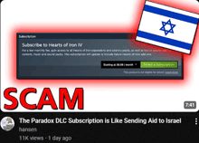 the paradox dlc subscription is like sending aid to israel hansen wrote 11k views 1 day ago