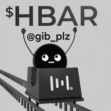 a roller coaster with the word hbar above it