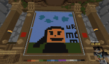 a pixel art of a woman with the words ur mom on the bottom right