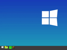 a stick figure is standing in front of a windows logo and the words finely i made him