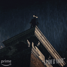 a poster for spider noir shows a lightning strike