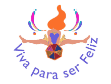 a logo that says viva para ser feliz with a woman