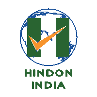 a logo for hindon india with a check mark in the center