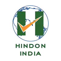 a logo for hindon india with a check mark in the center