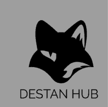 a logo for destan hub shows a fox 's head