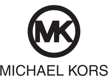 a black and white logo for michael kors with a white background