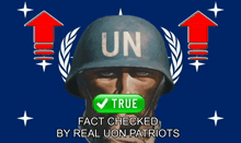 a picture of a man wearing a helmet that says un on it