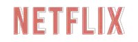 a logo for netflix is shown in red on a white background