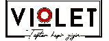 a logo for a company called violet with a red circle around the word violet .