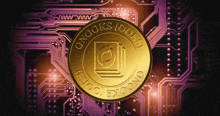 a gold coin that says ' nooks ' on it